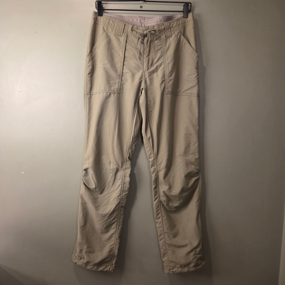 Duluth Trading Co Women's Nylon Straight Leg Pants Size 8x31 Green Outdoors
